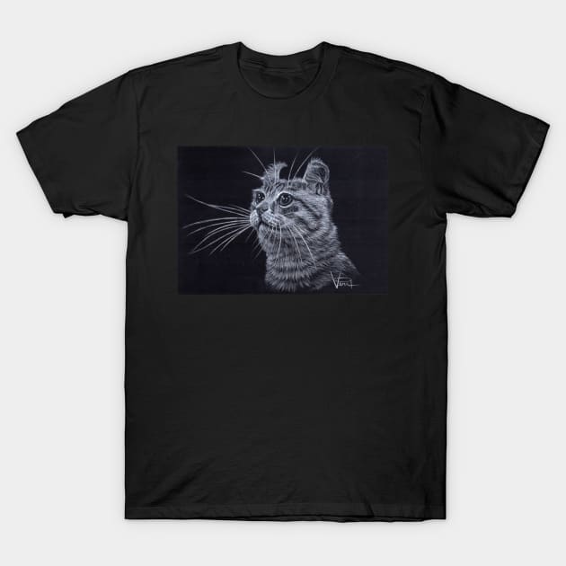 American Curl Cat T-Shirt by VeriArt